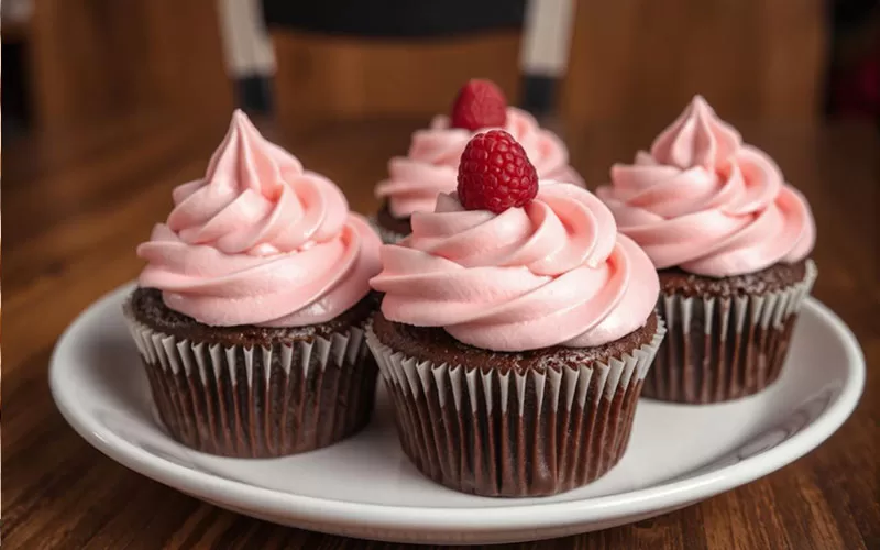 Rose Wine Cupcakes