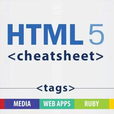 HTML 5 Cheat Sheet: List of HTML 5 Tags