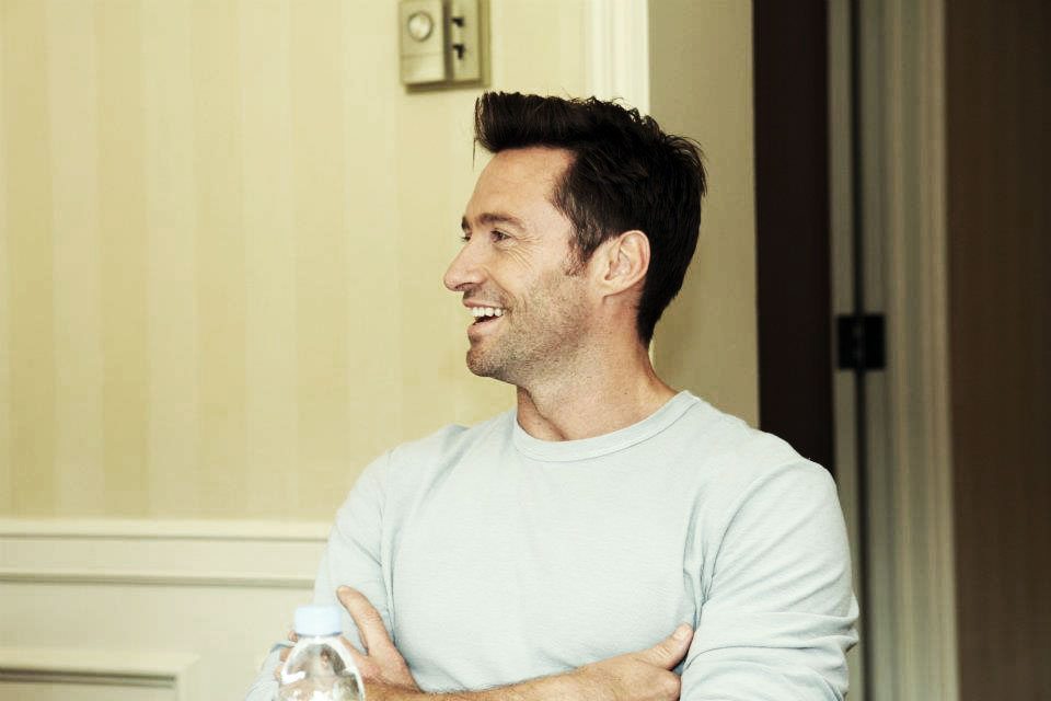 Candid Photo Hugh Jackman Real Steel