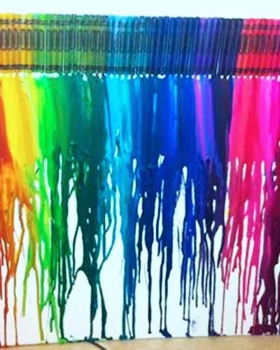 Melted Crayon Art