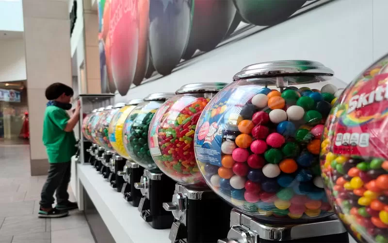 Spiral Gumball Machine