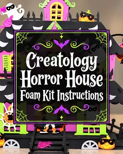 Creatology Horror House foam kit with centered instructional title