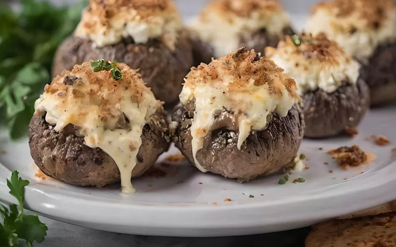 Veggie Stuffed Mushrooms