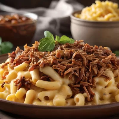 macaroni Cheese bbq pulled pork