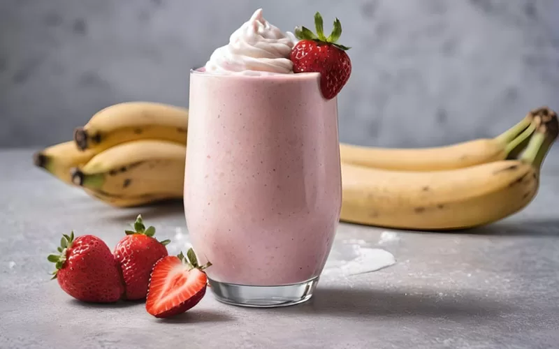 Strawberry Banana Milkshake