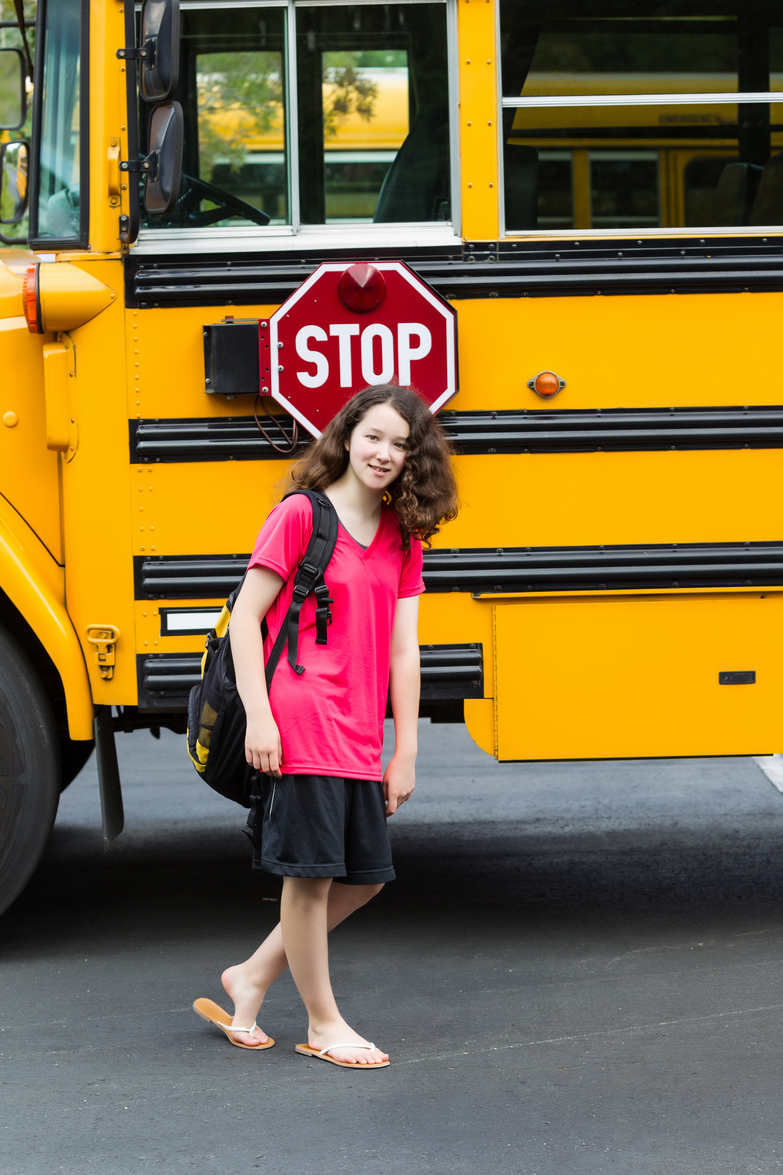 Young Girl Student back in Grade School