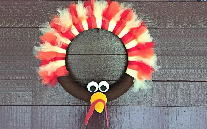 turkey thanksgiving wreath