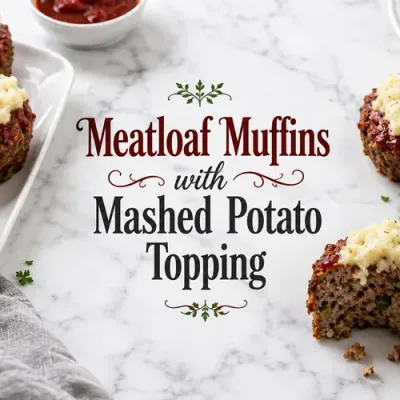 Meatloaf Muffins with Mashed Potato Topping