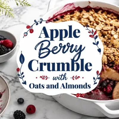 Apple Berry Crumble with Oats and Almonds