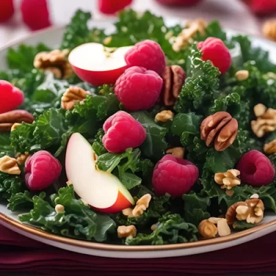 Try this Refreshing Lemony Apple & Raspberry Salad Recipe