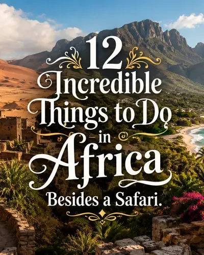 African-inspired landscape representing things to do in Africa beyond a traditional safari.
