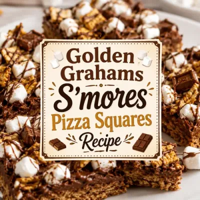 Golden Grahams S’mores Pizza Squares Recipe