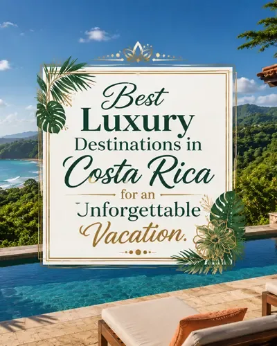 Tropical Costa Rica scenery with the title Best Luxury Destinations in Costa Rica for an Unforgettable Vacation