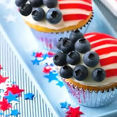 Get Creative with Red, White, and Blue American Flag Cupcakes