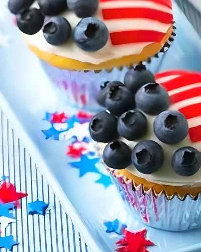 American Flag Cupcakes