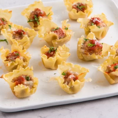 Try This Mini Meatball Pasta Cups Recipe for Your Next Party