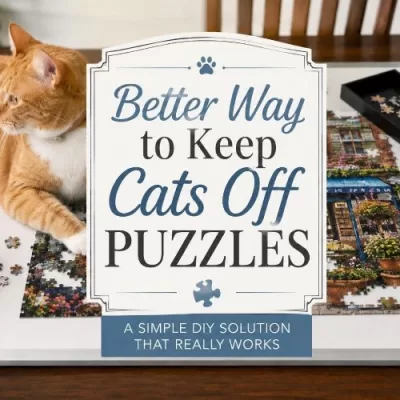 How to Keep Cats Off Puzzles Without Putting Them Away