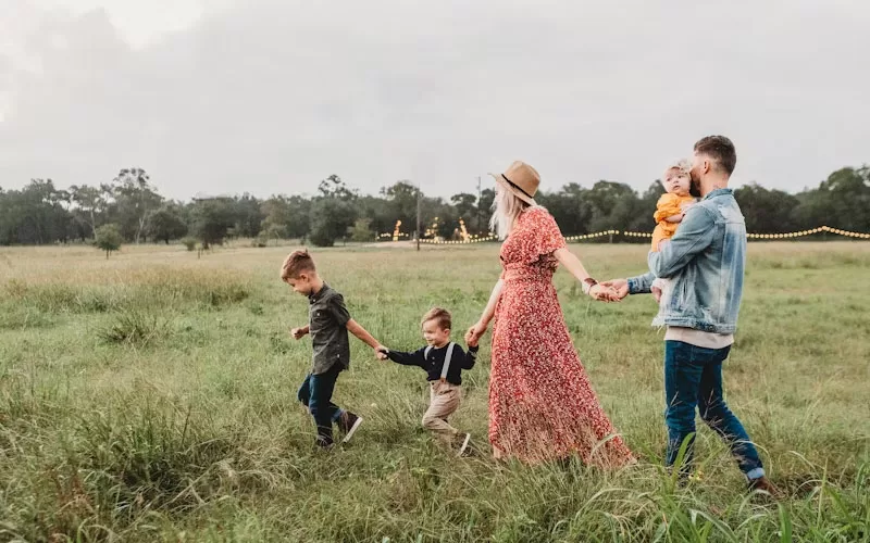 Family Going for a Walk Together