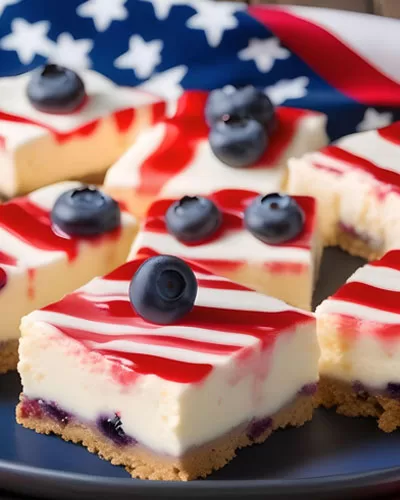 Flag Cheesecake Bars