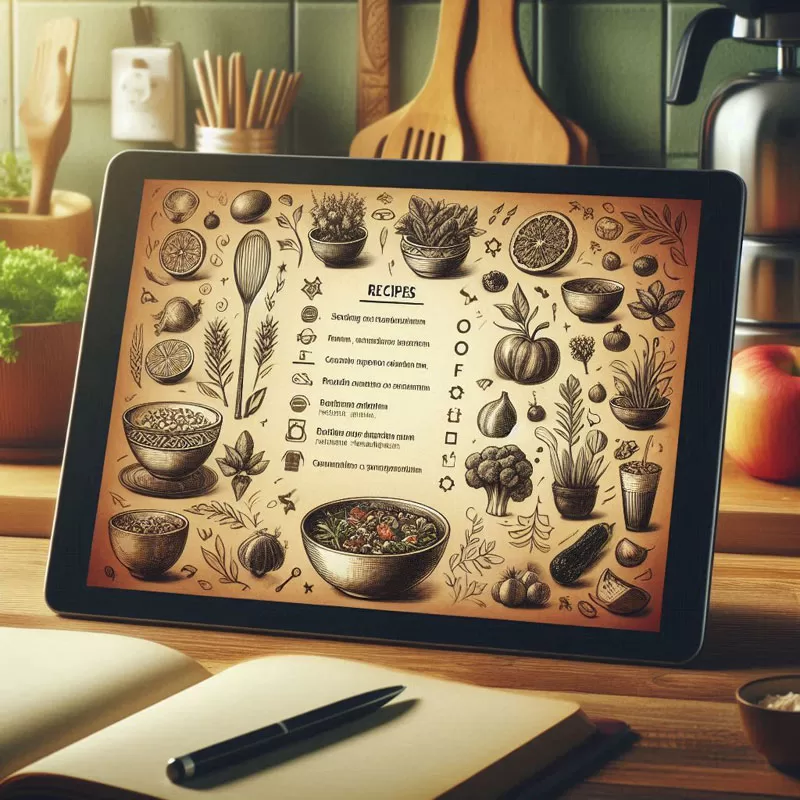 Digital Displays for Recipes