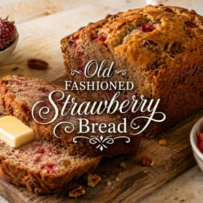 Old Fashioned Strawberry Bread Recipe with Frozen Strawberries