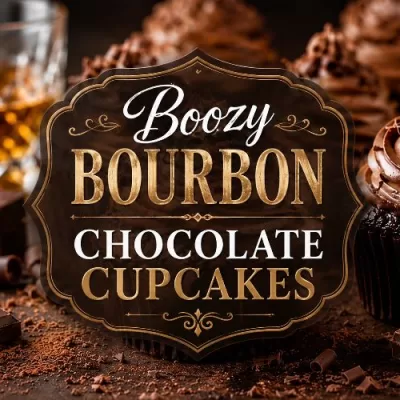Boozy Bourbon Chocolate Cupcakes