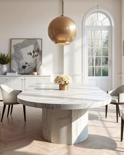 marble dining table