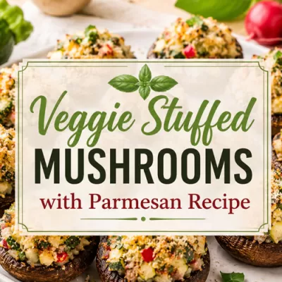 Veggie Stuffed Mushrooms with Parmesan Recipe