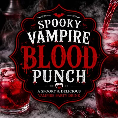 Spooky Vampire Blood Punch Recipe for Halloween