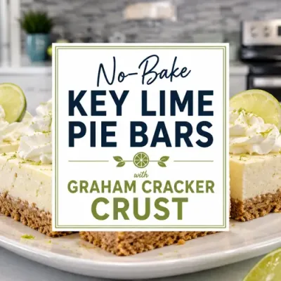 No-Bake Key Lime Pie Bars with Graham Cracker Crust