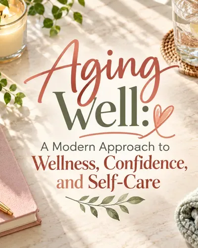 Self-care and wellness essentials representing a balanced approach to aging well